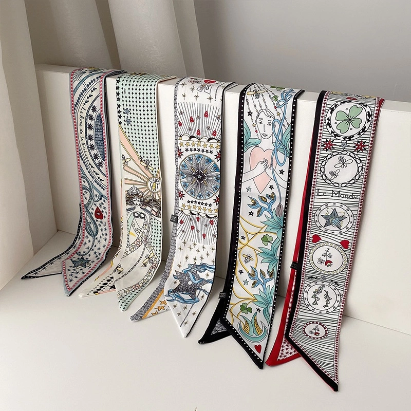 Pinky Row - Series 1.0 Premium Scarf series - Bandana Satin Wanita - Syal Wanita - Bando Wanita Satin - Syal Leher- Ikat Rambut Bandana - Twilly - Bandana - Dasi Pita