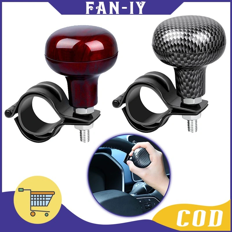 Power Handle Stir Mobil Universal Steering Wheel Knob Hickory / Karbon