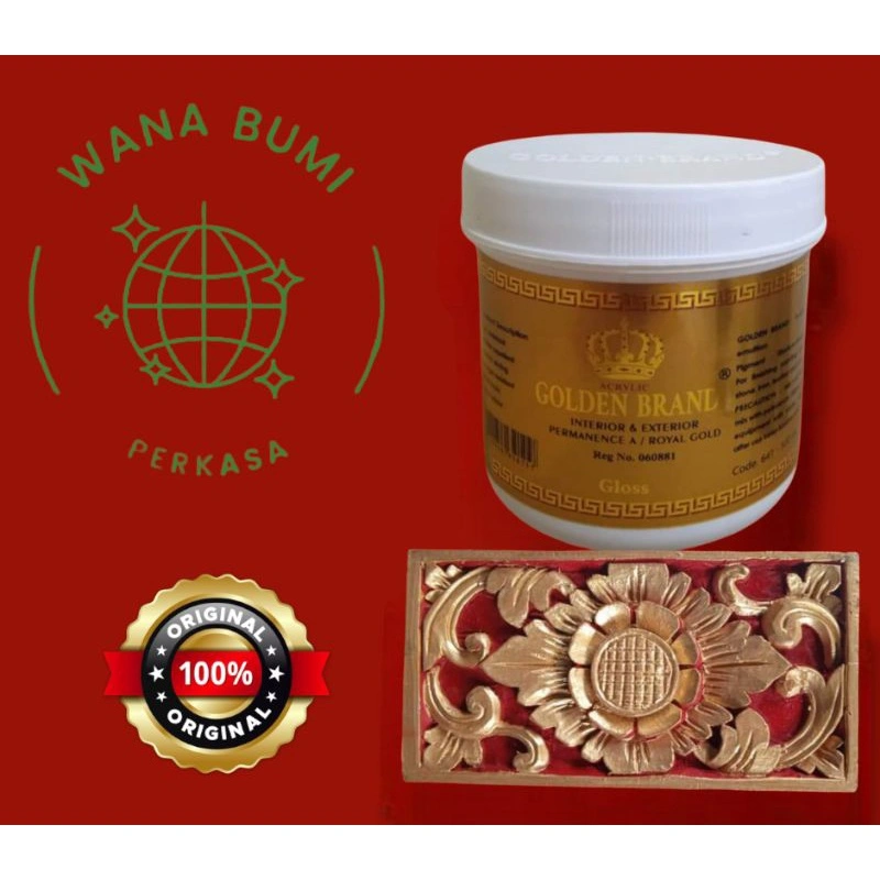CAT PRADA EMAS | PRADA INGGRIS | GOLDEN BRAND | Cat water based