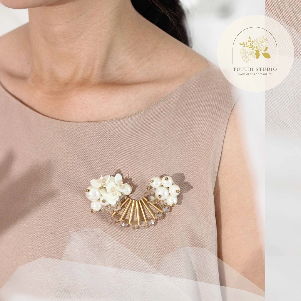 GHEA & ANTHEA BROOCH SERIES - Bros Hijab Jilbab / Bros Rantai Jas / Bros Kebaya Janggan / Bros Selendang / Bros Wisuda / Bros Mutiara / Pin Aksesoris / Handmade Brooch / Statement Brooch