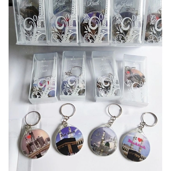 isi 50 SOUVENIR GANTUNGAN KUNCI MEKAH MADINAH OLEH OLEH HAJI DAN UMROH