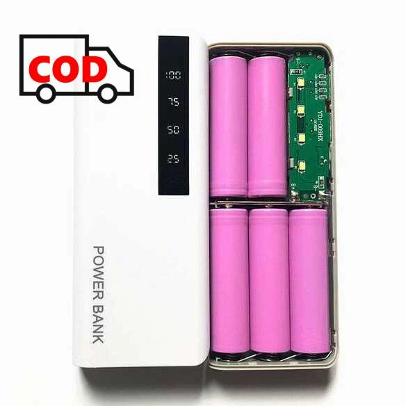 Case Power Bank DIY 5x18650 Casing Powerbank Rakitan 2 Port + Display Pengisian Daya Cepat