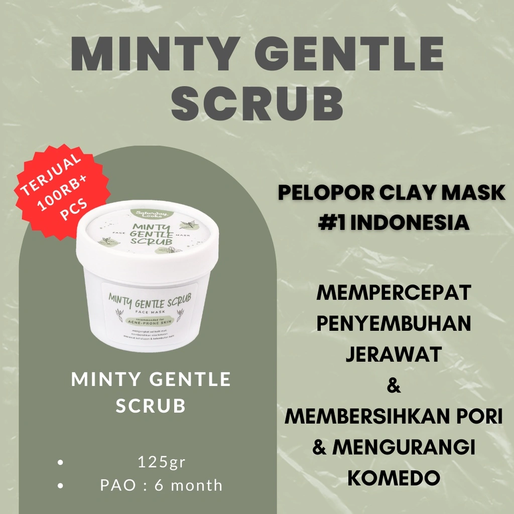 Saturday Looks Minty Gentle Scrub Face Mask