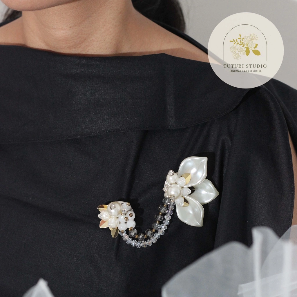 STATEMENT BROOCH SERIES - Bros Hijab Jilbab / Bros Rantai Jas / Bros Kebaya Janggan / Bros Selendang / Bros Wisuda / Bros Mutiara / Pin Aksesoris / Handmade Brooch / Statement Brooch