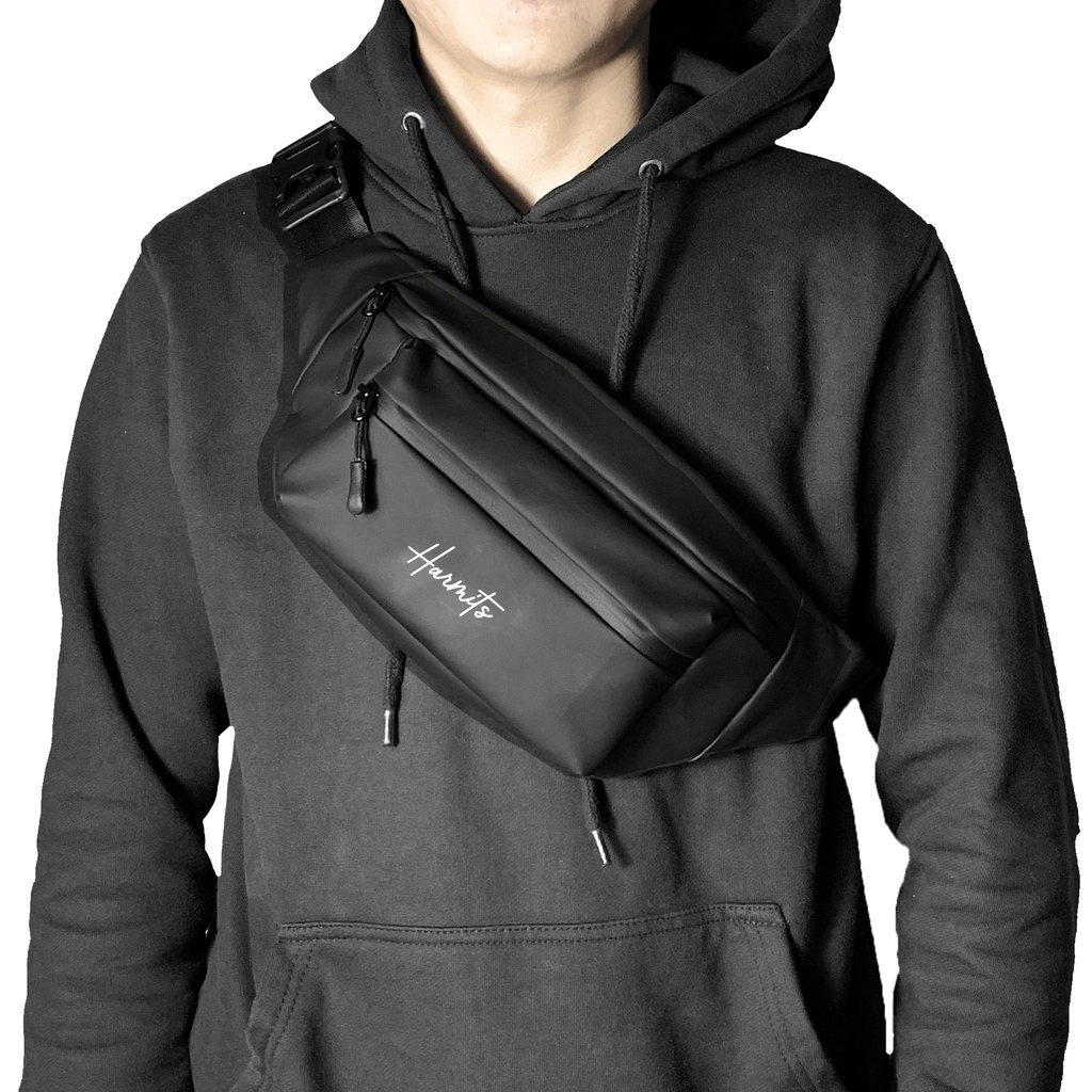 Harmits Project - NITRO Waistbag Slingbag Waterproof Tas Pinggang Selempang Ringan Anti Air Pria