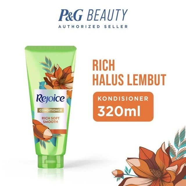Rejoice Kondisiner Rich Halus Lembut Argan Perawatan Rambut 320ml / Rejoice Conditioner