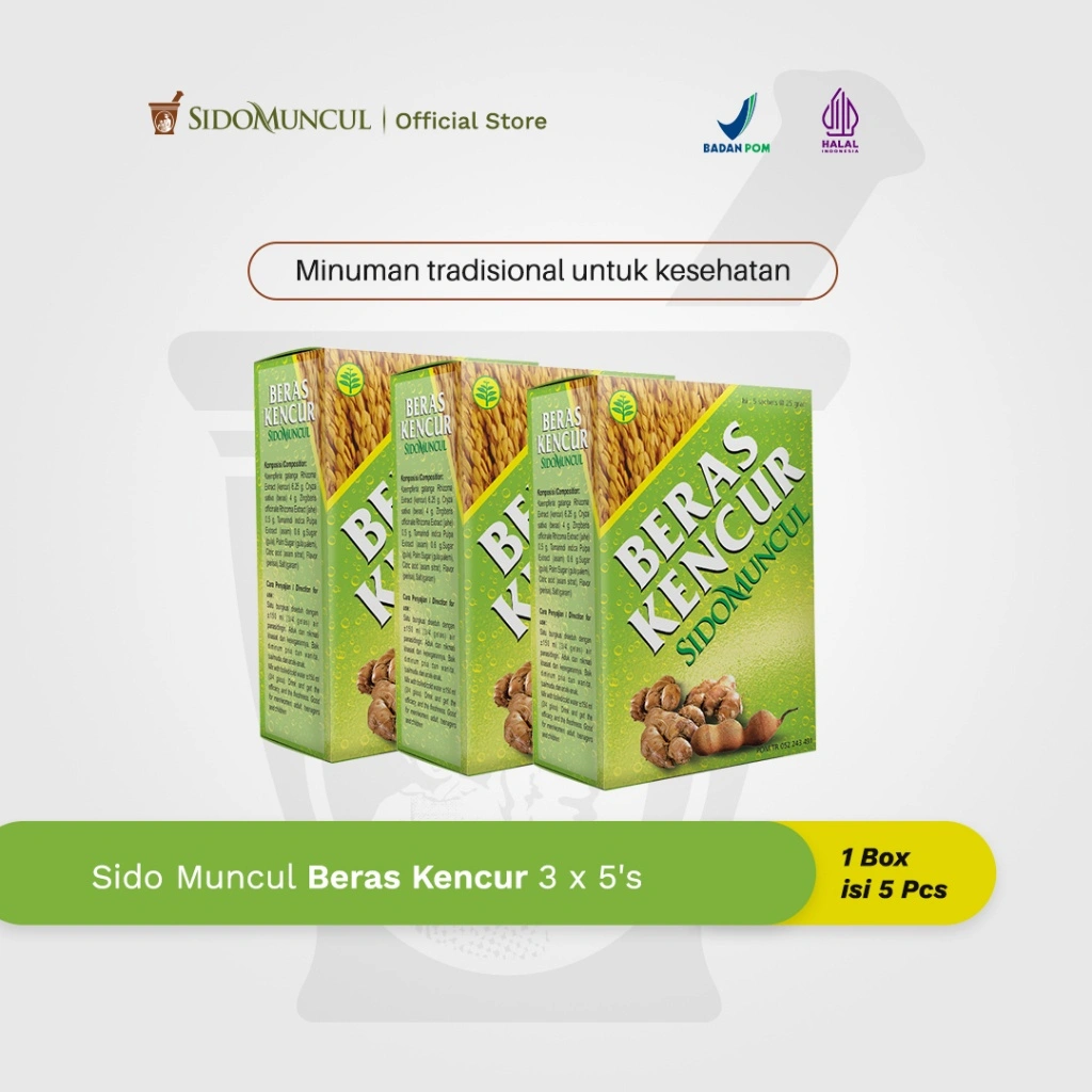 Sido Muncul Beras Kencur 3x5's - Minuman Tradisional Kesehatan