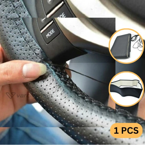 Cover Setir Mobil Sarung Stir Steering Wheel Cover Kulit DIY Jahit