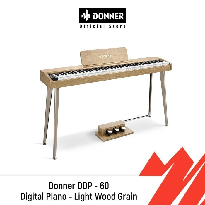 Donner DDP - 60 Digital Piano - Light Wood Grain