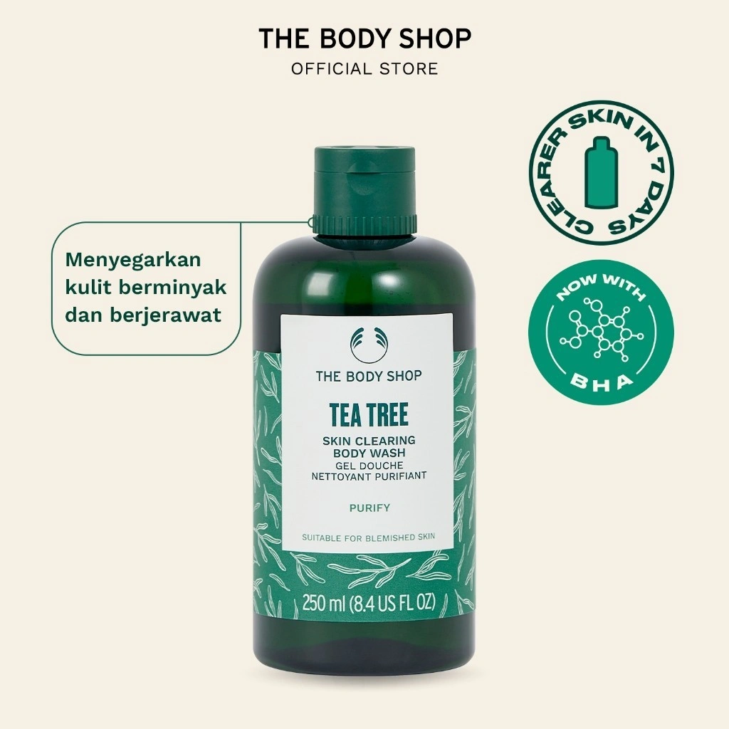 The Body Shop Tea Tree Skin Clearing Body Wash Shower Gel 250ml
