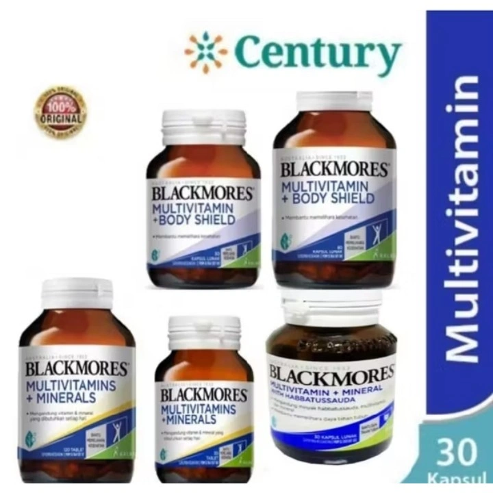 Blackmores Multivitamin + Mineral 30 & 60 Tablet /body Shield /multivitamin Habbatusauda/Daya Tahan Tubuh/Suplemen/Imunitas / vitamin /energi/ / Blackmores/