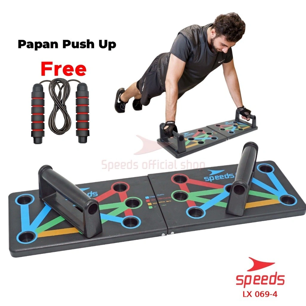 SPEEDS Push Up Stand Push Up Board Alat Bantu Push Up Push Up Handles Fitness Olahraga 069-4