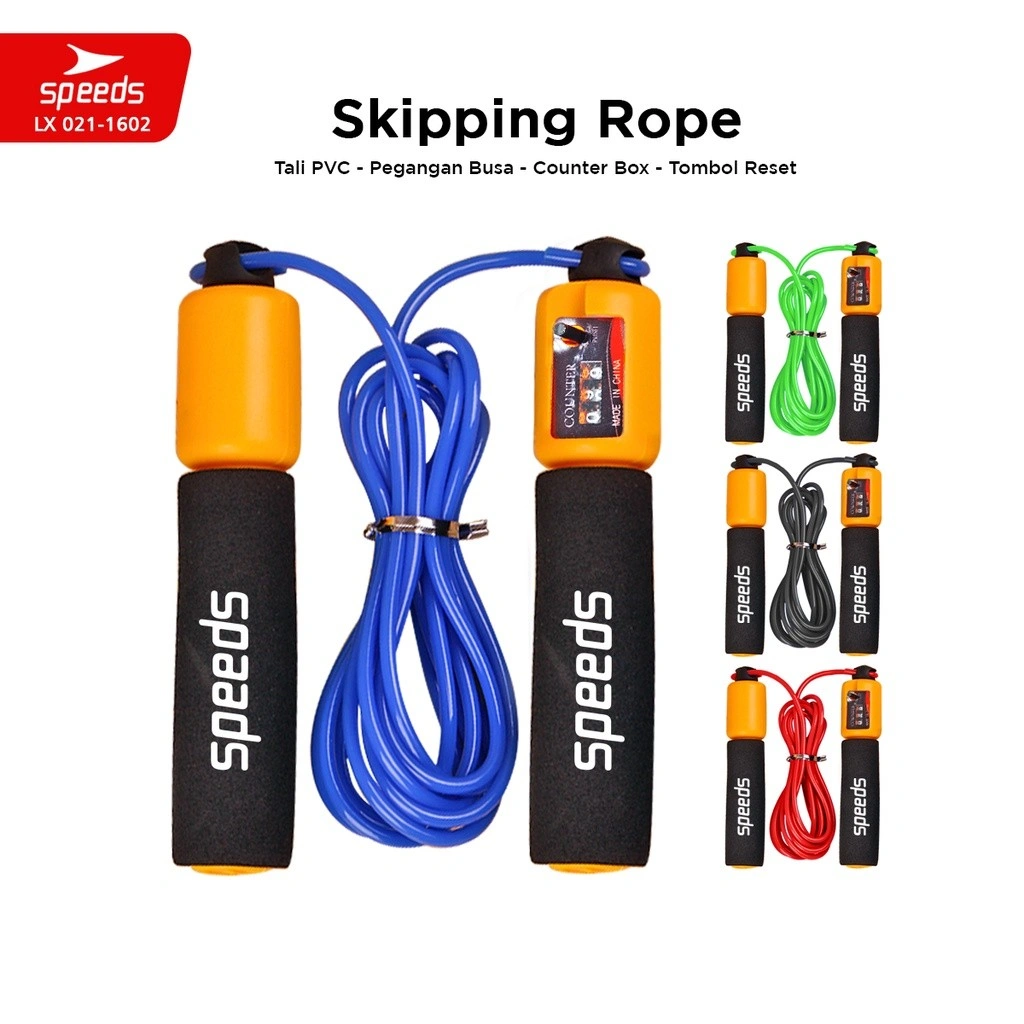 SPEEDS Skipping Skiping Lompat Tali Loncat Jump Rope Alat Olahraga Anak Remaja Dewasa 021-1602