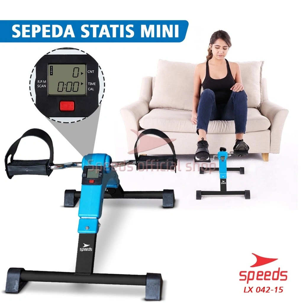 SPEEDS Sepeda Statis Terapi Portable Sepeda Statis Mini Bike Untuk Terapi Kaki Tangan Stroke 042-15