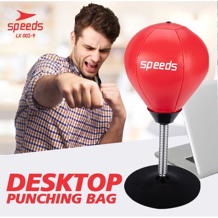 SPEEDS Samsak Mini Desktop Punching Bag Tinju Speed Ball Bola Penghilang Stress Reliever 002-9