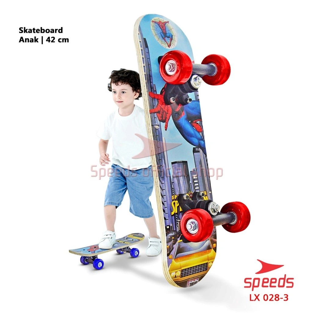 SPEEDS Papan Skateboard Anak Pennyboard Mainan Papan Skate Fullset Freestyle Anak 028-1705