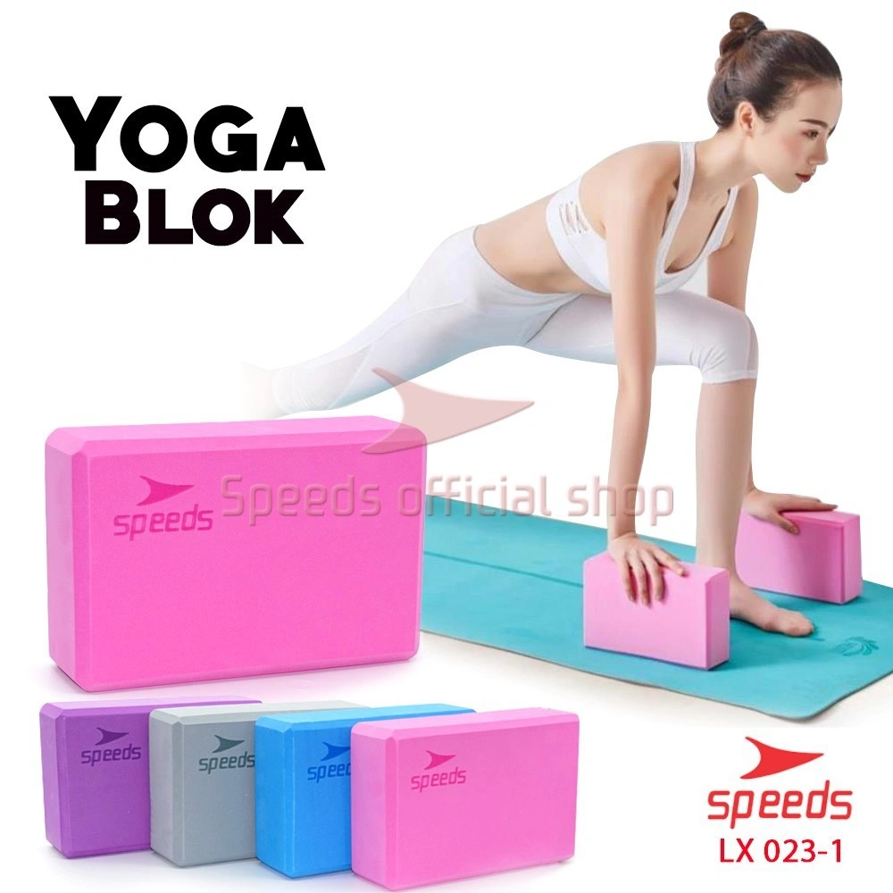 SPEEDS Yoga Blok Prick Pilates EVA Brick Foam Alat Fitnes Yoga Balok Yoga Alat Bantu 023-1