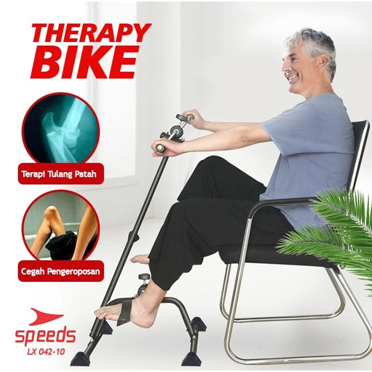 SPEEDS Sepeda Statis - Olahraga Gym Fitness / Terapi Kaki dan Tangan Penderita Stroke dll 042-10