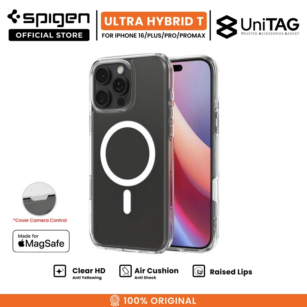 SPIGEN Case iPhone 16 Pro Max Plus Ultra Hybrid T MagFit MagSafe Anti Crack Camera Control Casing