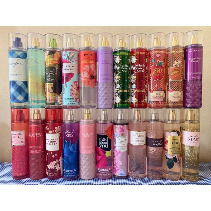 (ORIGINAL BPOM) Bath and Body Works Body Mist Original 236 ml / Bath and Body Works Parfum Original 236 ml / BBW Body Mist Original 236 ml / In the Stars / Mad About You/ Into the Night/ Pink Chiffon/ Warm Vanilla Sugar