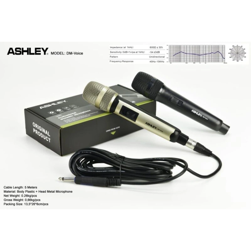 Mic Kabel Mic Ashley DM Voice Original Ashley Dan ASHLY 68S | ASHLY PMX 800