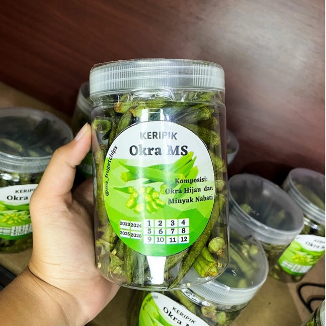 KERIPIK SAYUR OKRA PREMIUM 750 ML PREMIUM (TERMURAH)