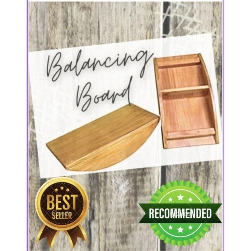 BALANCE BOARD WOODEN TOYS PAPAN KESEIMBANGAN ANAK DAN DEWASA MAINAN ANAK, KERAJINAN KAYU&TANGAN