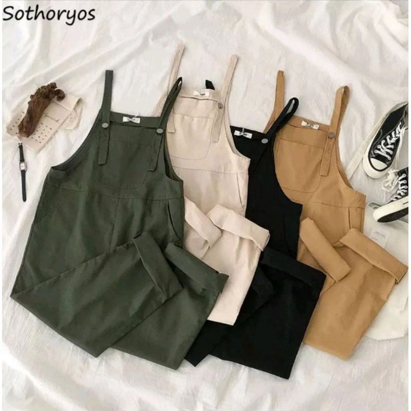 FLOW OVERALL JUMPSUIT WANITA / BAJU KODOK WANITA / PAKAIAN WANITA JUMBO