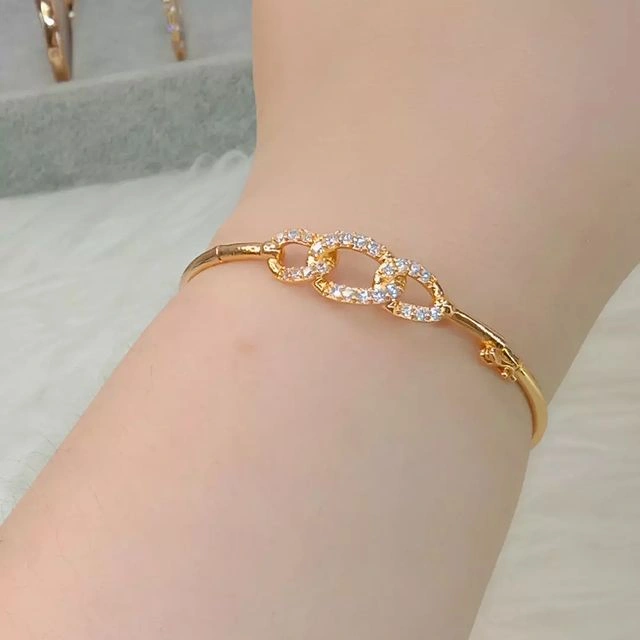 La Vienne - Daulah - Gelang Titanium Wanita Anti Karat - Perhiasan Bangle Perempuan Mewah dan Elegan