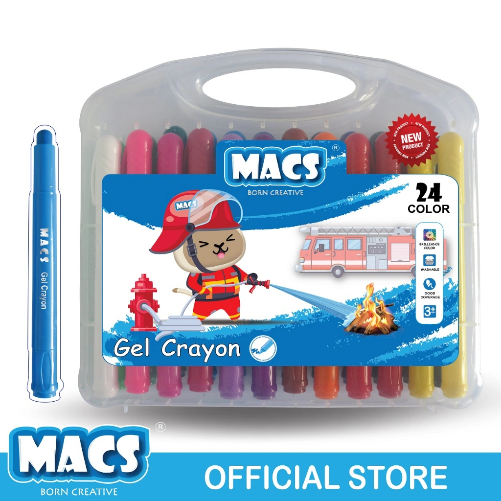 MACS 24 Colors Gel Crayon Warna