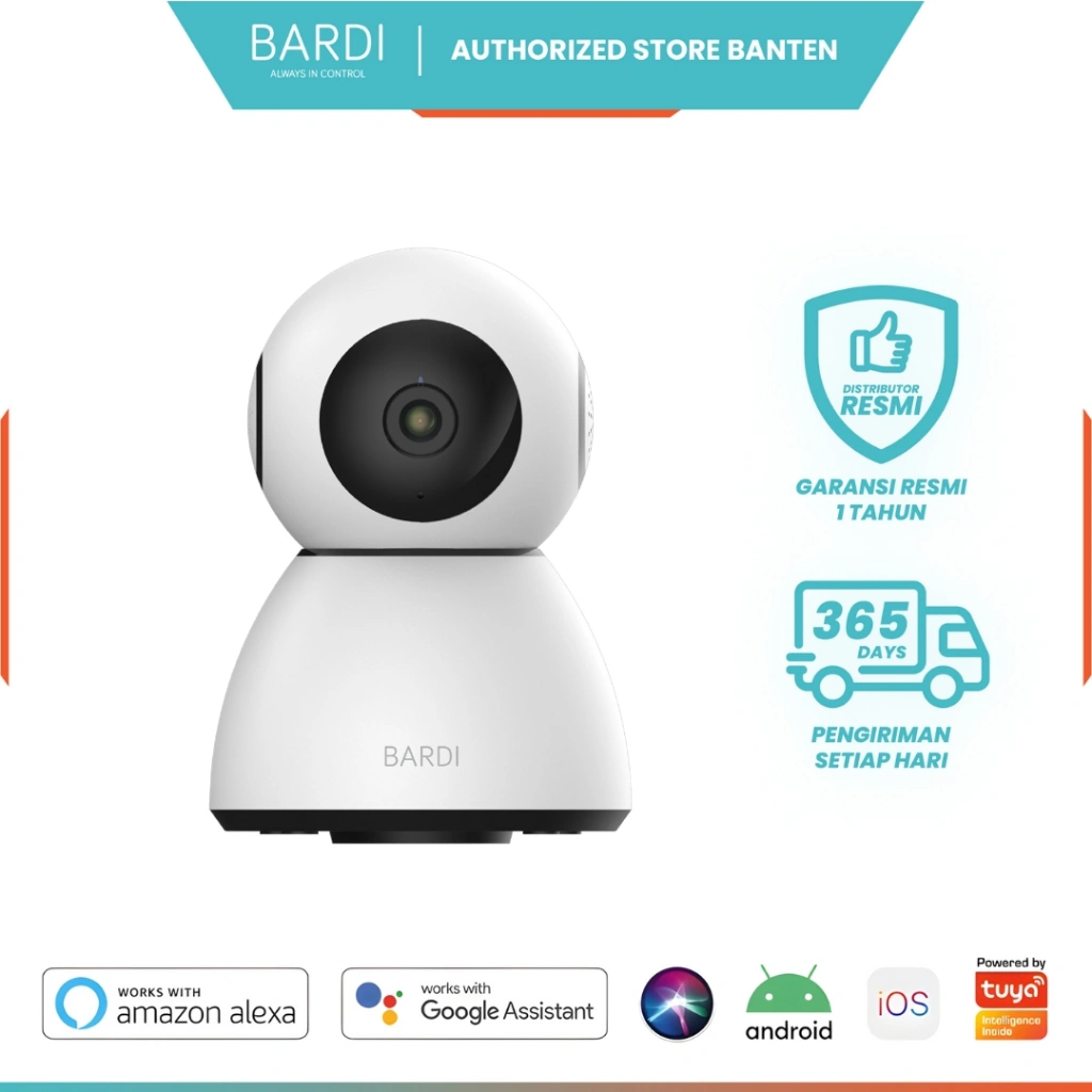 BARDI Smart IP Camera CCTV Indoor Wifi PTZ 360 5MP 1080P Wireless Pantau Jarak Jauh lewat HP