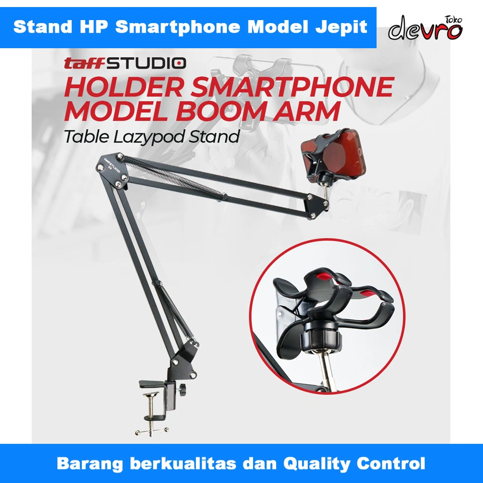 Stand HP - Holder Smartphone Model Boom Arm Table Lazypod Stand - D9