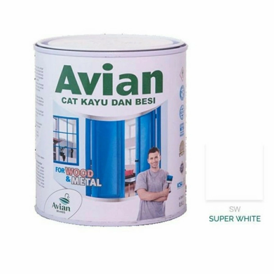 CAT MINYAK KAYU BESI AVIAN 1 KG ALL WARNA READYMIX