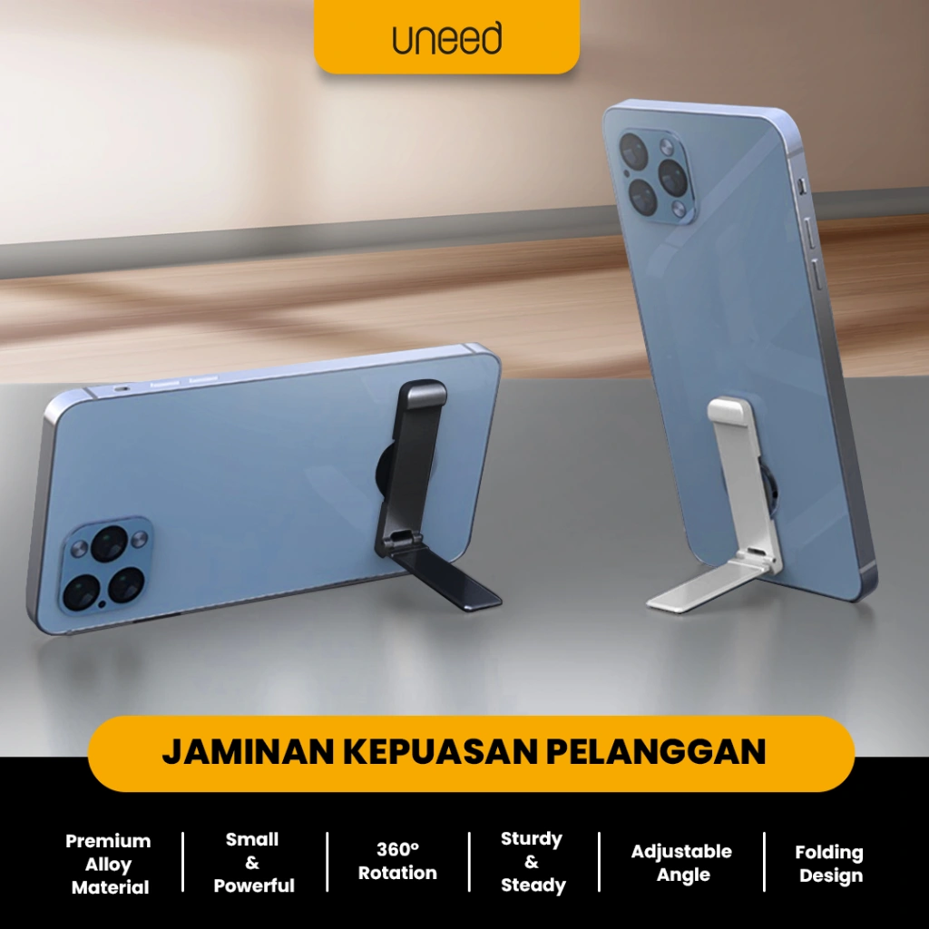 Uneed Rotating Phone Stand Holder Steel Series - UPH932