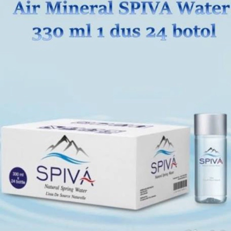 Spiva Air Mineral Natural Spring Water 330ml 1 Dus isi 24