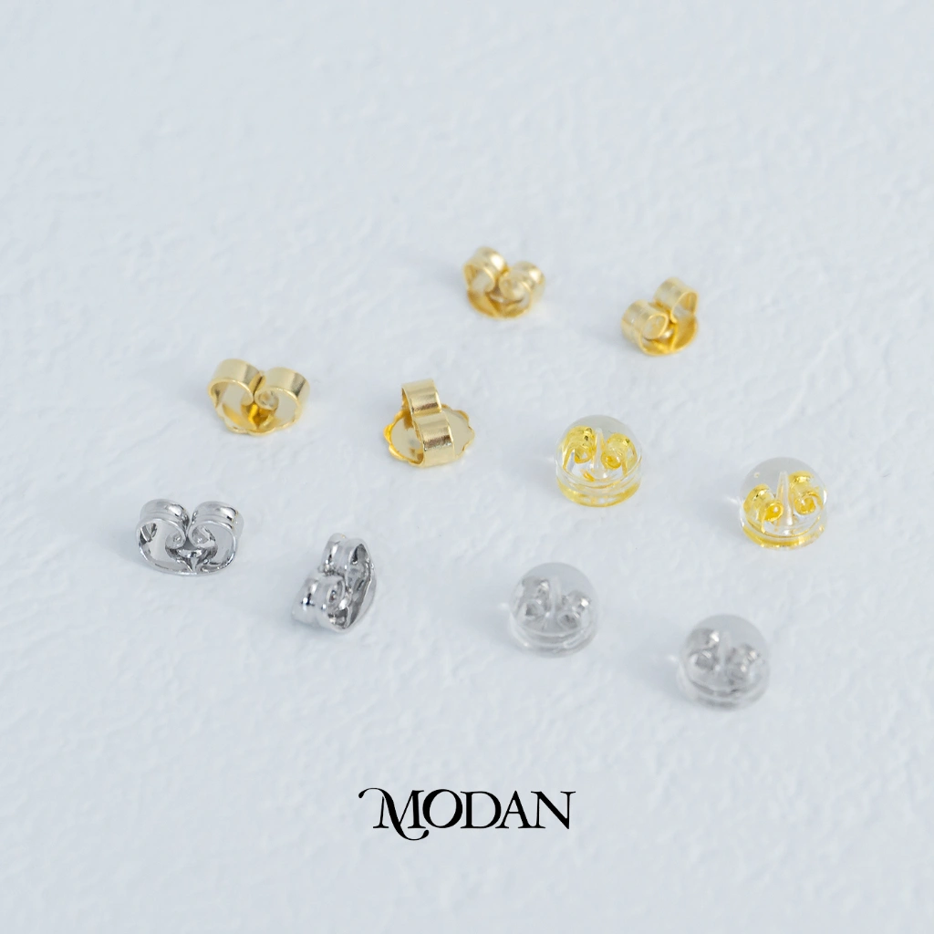 Modan - (5 Pasang) Hypoallergenic Soft Rubber Silicone Earrings Back Penahan Anting Tusuk Penutup Bantalan Anting Earring Stopper Anti Karat
