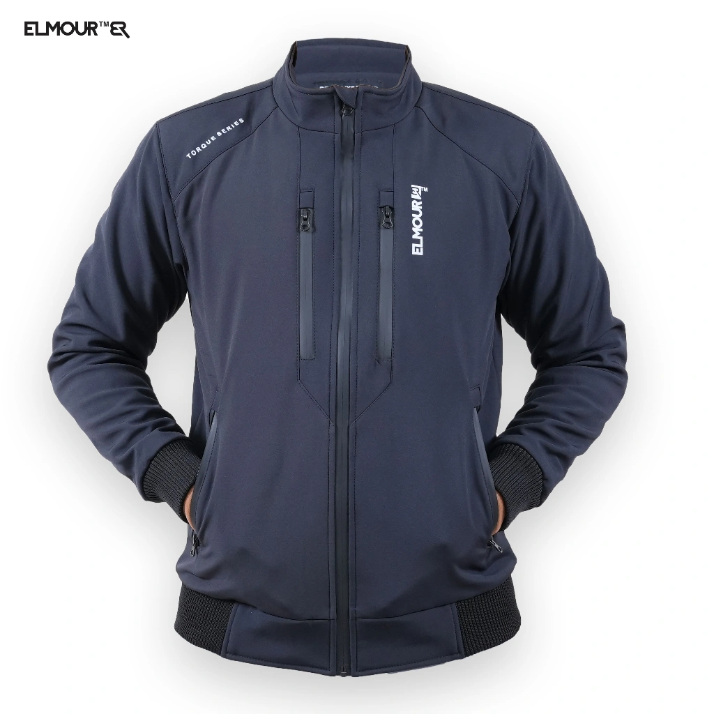 Elmour Jaket Motor Windproof Torque Series Softshell Tahan Air Dan Angin