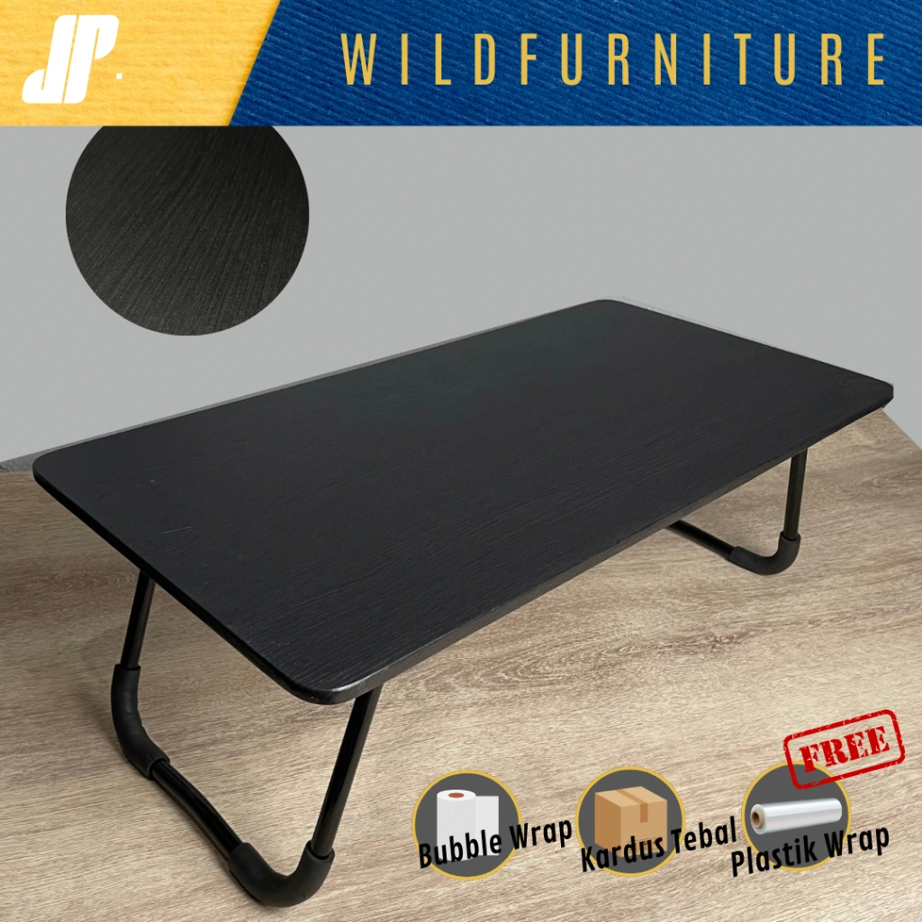 [WILDFURNITURE] MEJA LAPTOP BESAR LESEHAN LIPAT PORTABLE 80x40 60x40 / MEJA LIPAT LESEHAN PORTABLE SERBAGUNA / MEJA KERJA / MEJA BELAJAR