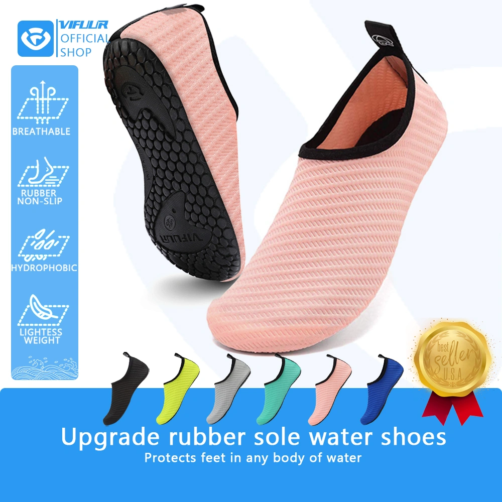 Sepatu Aqua Karet Sepatu Pantai Tanpa Alas Kaki Cepat Kering Sepatu Olahraga Air Antiselip