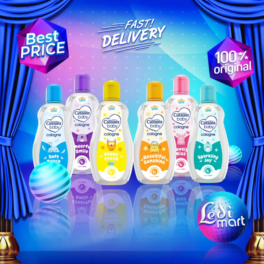 Cussons Baby Cologne 100ml - Minyak Wangi Bayi - Cusson Parfum Bayi - Aroma Bayi Manis - Ledi