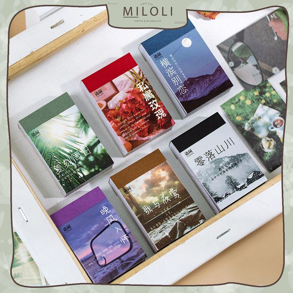 [MILOLI] 50Pcs STIKER FUDGE DAY DREAM Sticker Deco Planner DIY Scrapbook Stiker Dekor - B0425