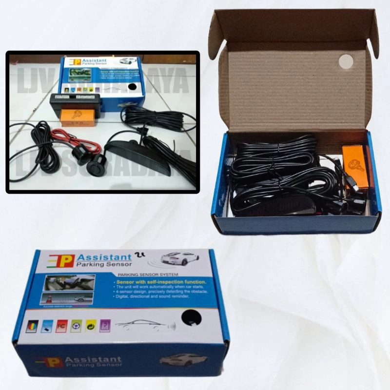 SENSOR PARKIR MOBIL 2 TITIK UNIVERSAL SENSOR PARKIR BELAKANG LCD + SOUND