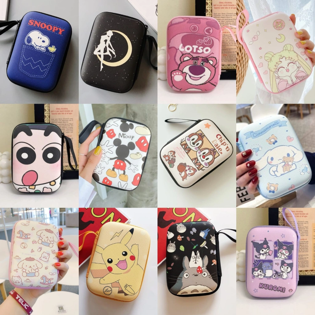 Pouch serbaguna hardcase / pouch handphone powerbank size S