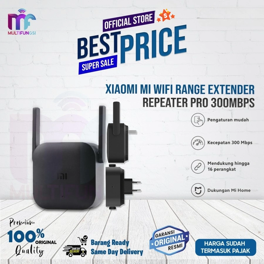 Xiaomi Mi WiFi Range Extender Pro Repeater 300Mbps Garansi Resmi