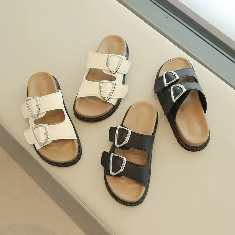 V991 - Sandal Double Strap Fashion Wanita Sandal Super Empuk Kualitas Premium