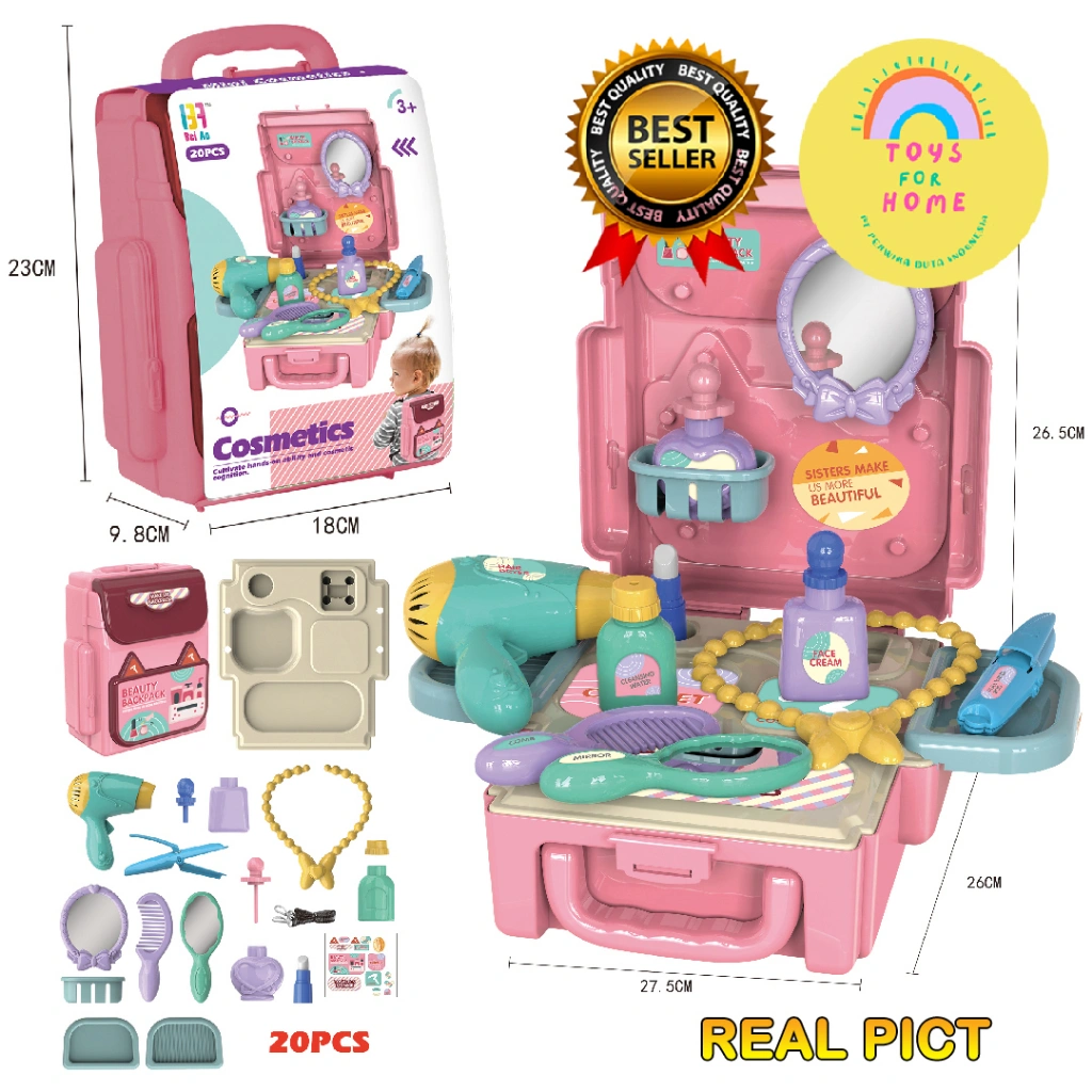 Mainan Anak Backpack Koper Set Peran Edukasi Tas Gemblok TOYSFORHOME