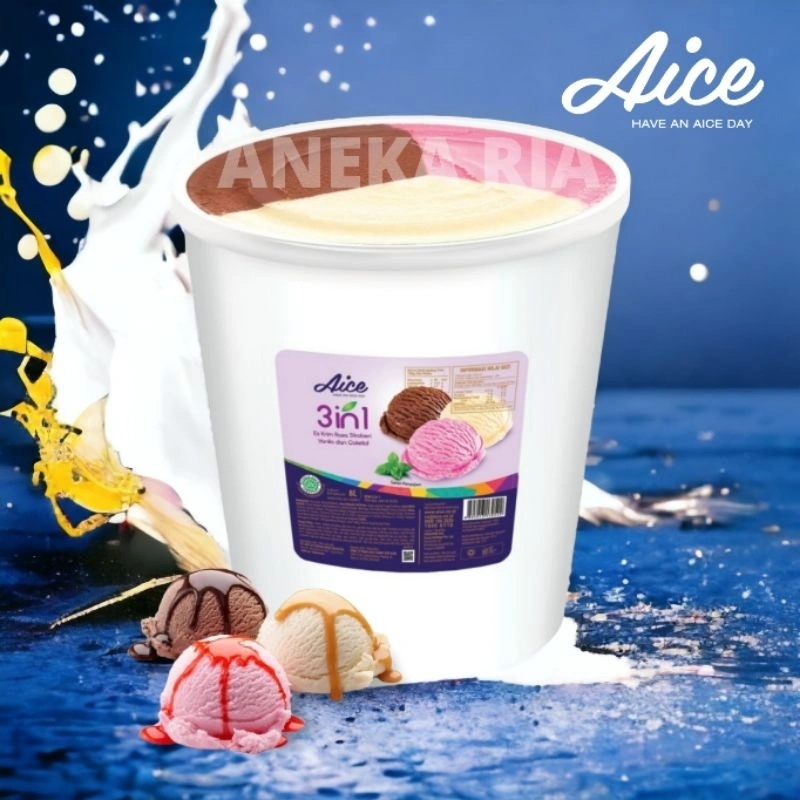 AICE Es Krim 3in1 Kemasan 8 Liter