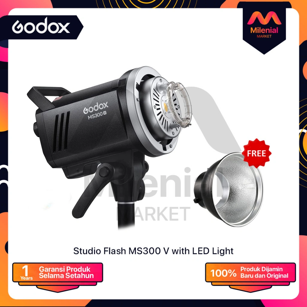 Lampu Studio GODOX MS-300 MS300 MONOLIGHT STUDIO MS300V MS300 V