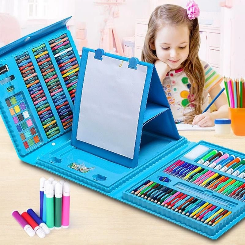 Crayon Art Set 150 pcs / Crayon Anak /  Peralatan Gambar Lukis Anak / Pensil Warna Anak