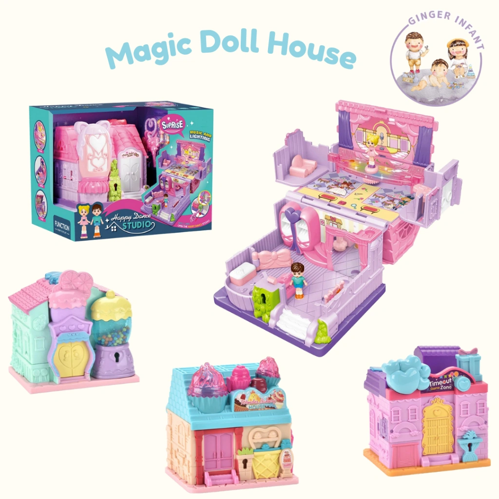 Mainan magic doll house mainan anak anak Sweet Candy Room Surprise House Kado Rumah Anak mainan anak rumah rumahan mainan rumah boneka kecil by gingerinfant